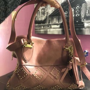 Light cream pink Steve Madden cross bag
